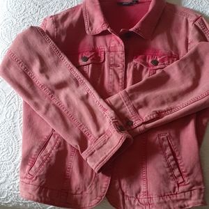Faded rose colored Jean jacket